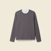 T-shirt manches longues gris fonc&eacute; homme