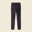 Tregging skinny denim noir enduit femme