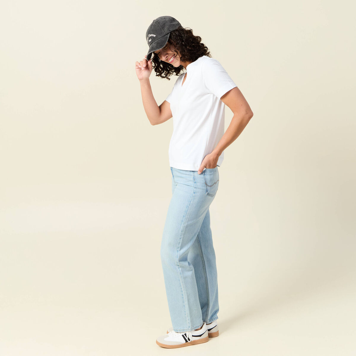 T-shirt manches courtes blanc femme