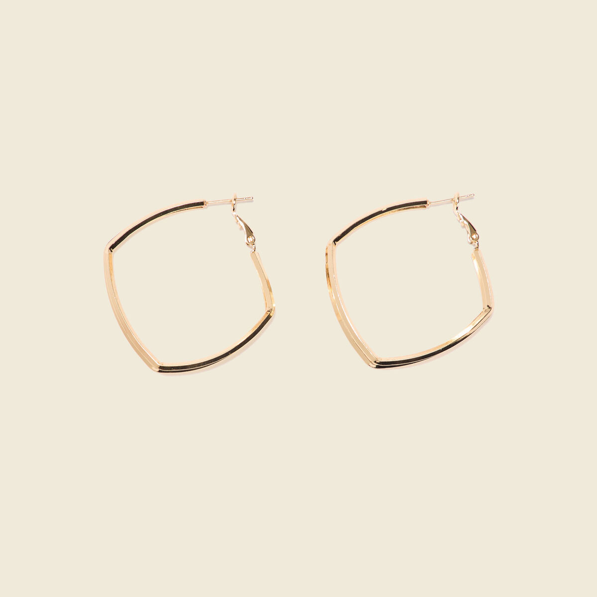 Boucles d'oreilles créoles couleur or femme