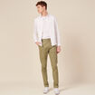 Pantalon slim Instinct chino vert kaki homme