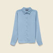 Chemise manches longues gris femme
