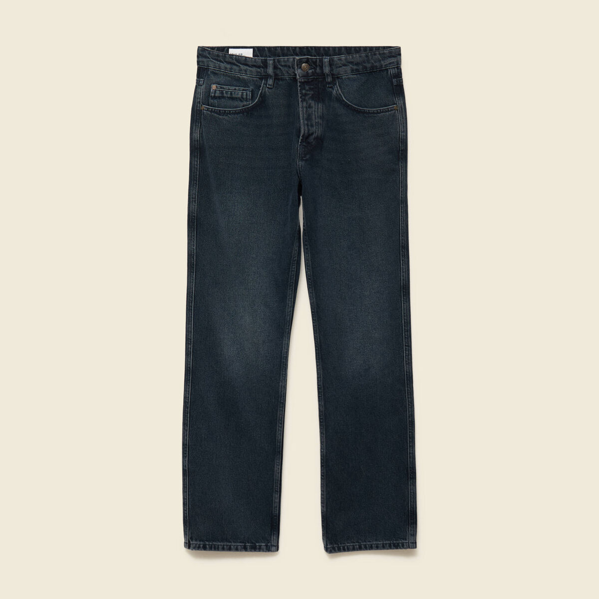 Jeans regular longueur 32 en coton bleu homme