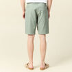 Bermuda droit vert olive homme