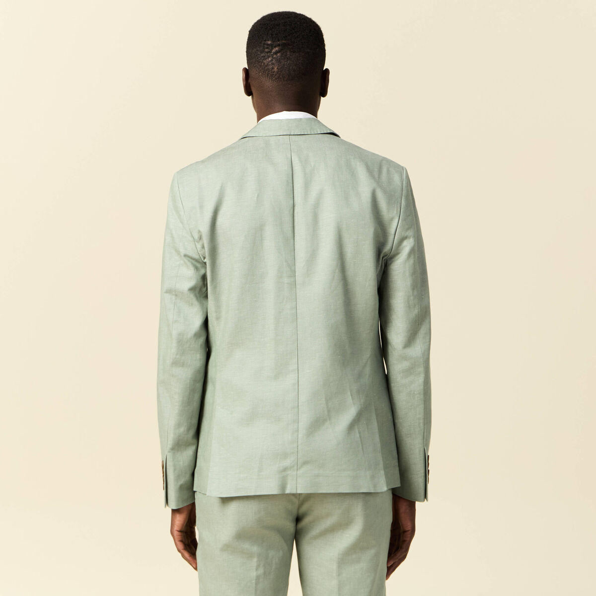 Veste blazer cintré vert olive homme