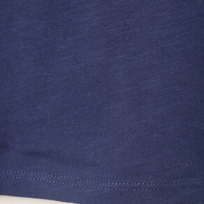 T-shirt manches courtes bleu marine femme