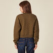 Gilet bomber matelassé vert kaki femme