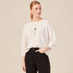 T-shirt éco-responsable ecru femme