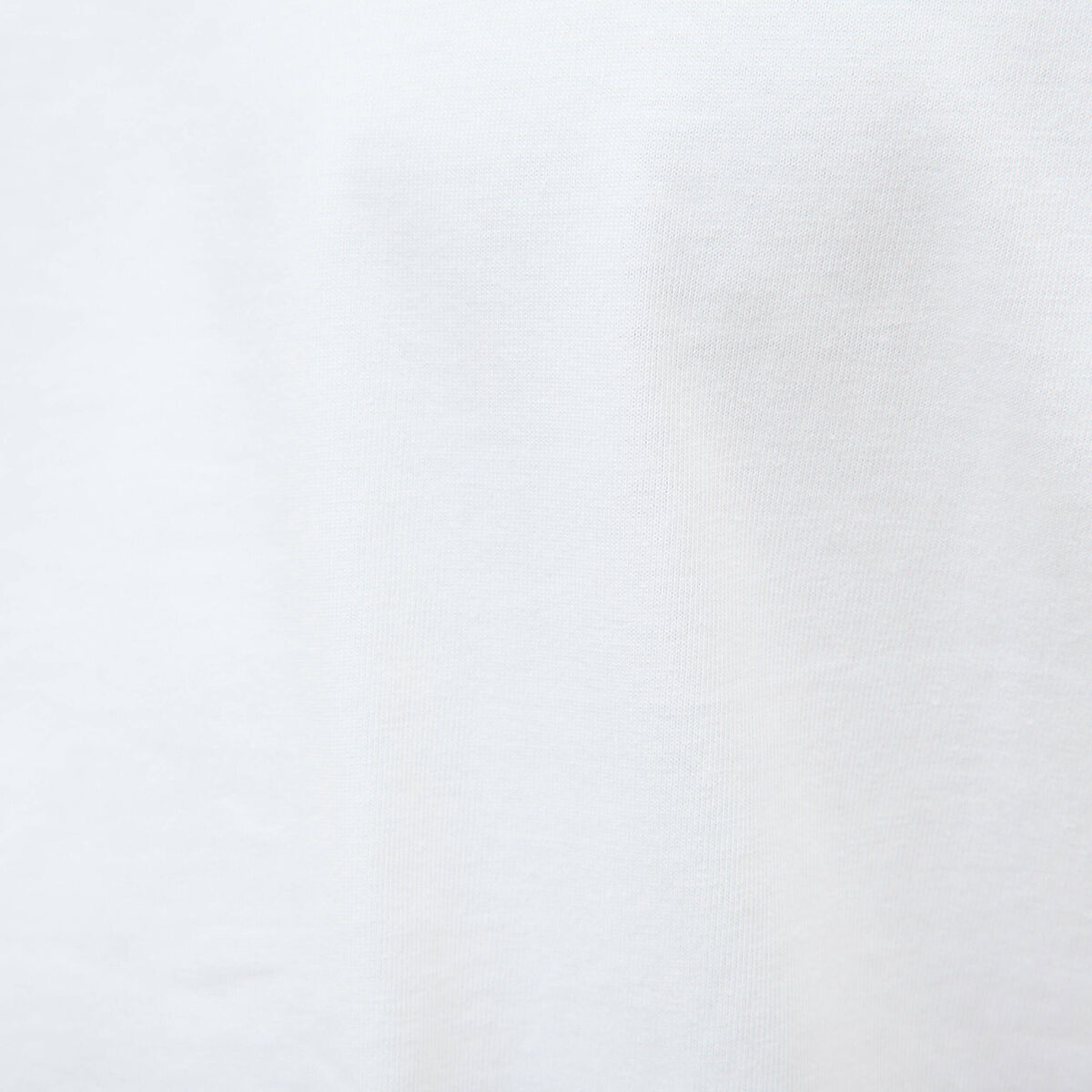 T-shirt droit en coton manches longues blanc homme