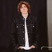 Veste droite en coton col classique denim brut rinse homme