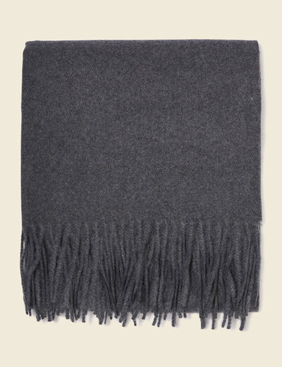 &Eacute;charpe gris fonc&eacute; homme