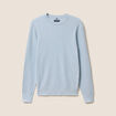 Pull fin col rond manches longues bleu ciel homme