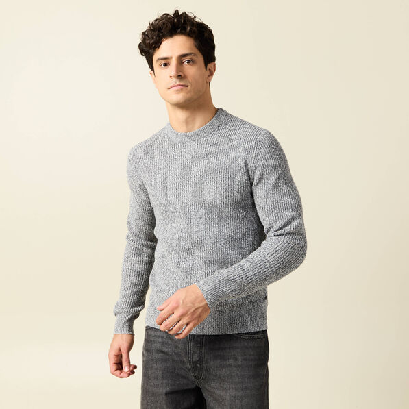 Pull manches longues gris homme