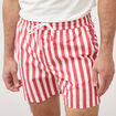 Short de bain rouge corail homme