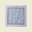 Foulard satin&eacute; bleu ciel femme