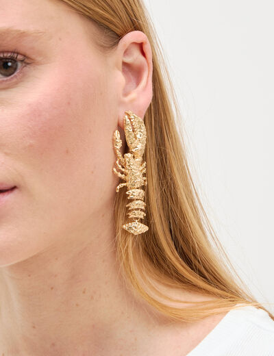 Boucles d'oreilles couleur or femme