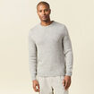 Pull manches longues gris homme