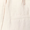Pantalon large à pinces sable femme