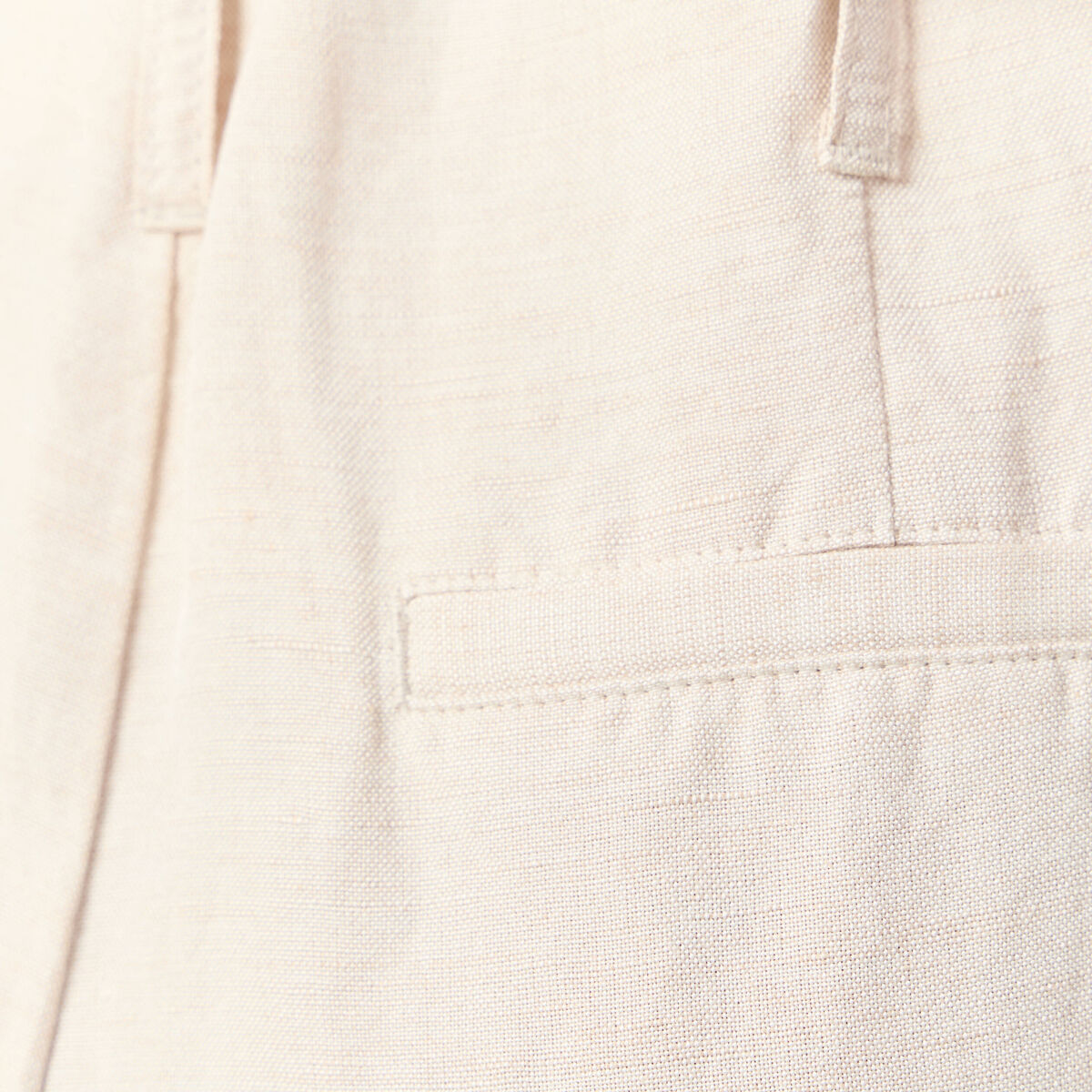 Pantalon large à pinces sable femme