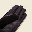 Gants en cuir noir homme