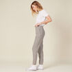 Pantalon carotte bleu marine femme