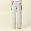 Jeans large éco-responsable denim gris clair femme