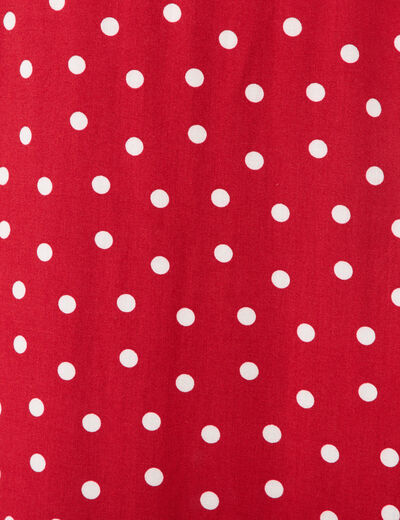 Jupe fluide rouge femme