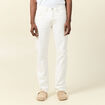 Jeans éco-responsable regular denim blanc homme