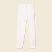 Jeans slouchy taille haute denim blanc femme