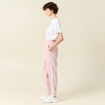 Tregging velours 7/8ème rose pastel femme