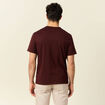 T-shirt éco-responsable bordeaux homme