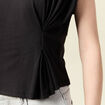 T-shirt manches courtes noir femme