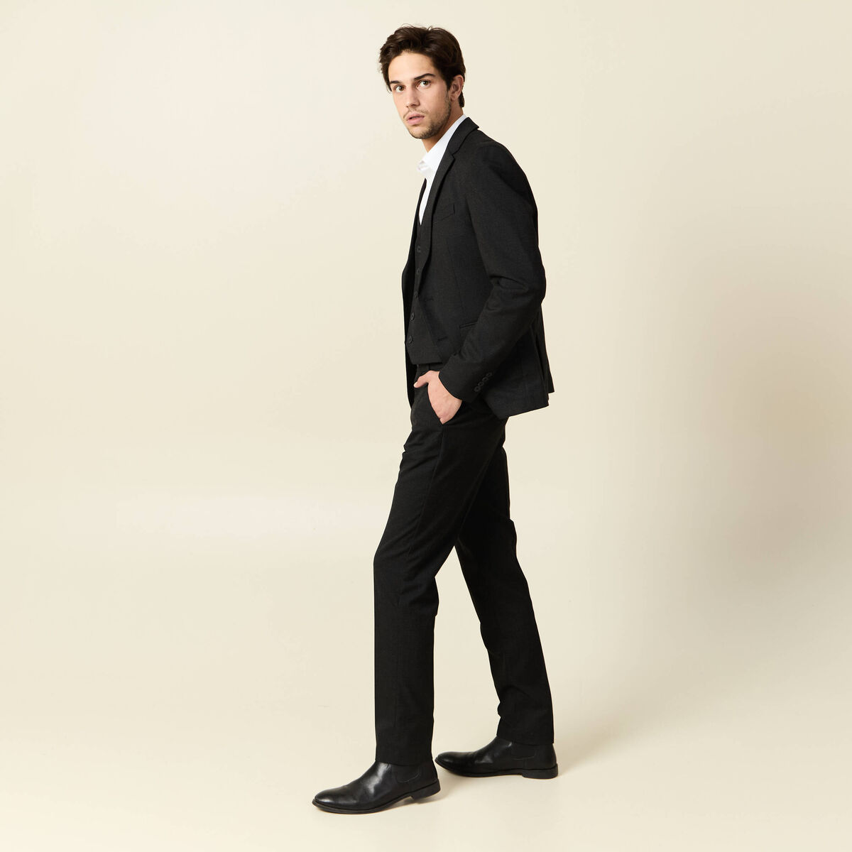 Veste blazer cintrée noir homme