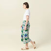 Jupe longue fluide blanc femme