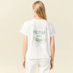 T-shirt manches courtes ecru femme