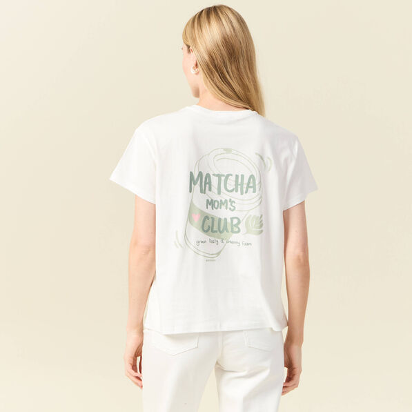 T-shirt manches courtes ecru femme