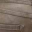 Jeans straight longueur 34 denim marron homme