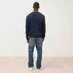 Sweat manches longues bleu marine homme