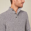 Pull manches longues gris fonc&eacute; homme