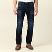 Jeans éco-responsable straight denim brut homme