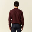 Chemise manches longues bordeaux homme