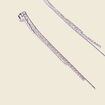 Boucles d'oreilles pendantes couleur argent femme