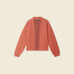 Gilet manches longues orange femme