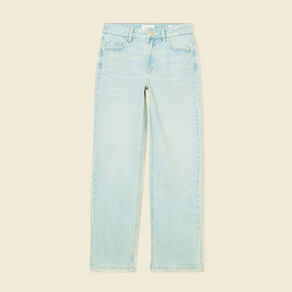 Jeans droit 7/8ème denim baby bleu femme