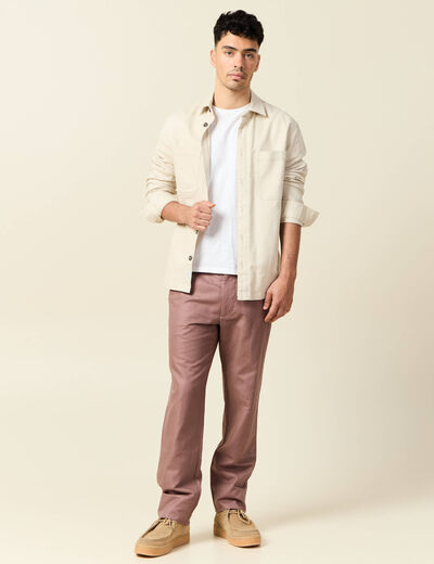 Pantalon chino vieux rose homme