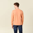 Sweat manches longues orange corail homme