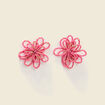 Boucles d'oreilles rose femme