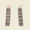 Boucles d'oreilles pendantes noir femme
