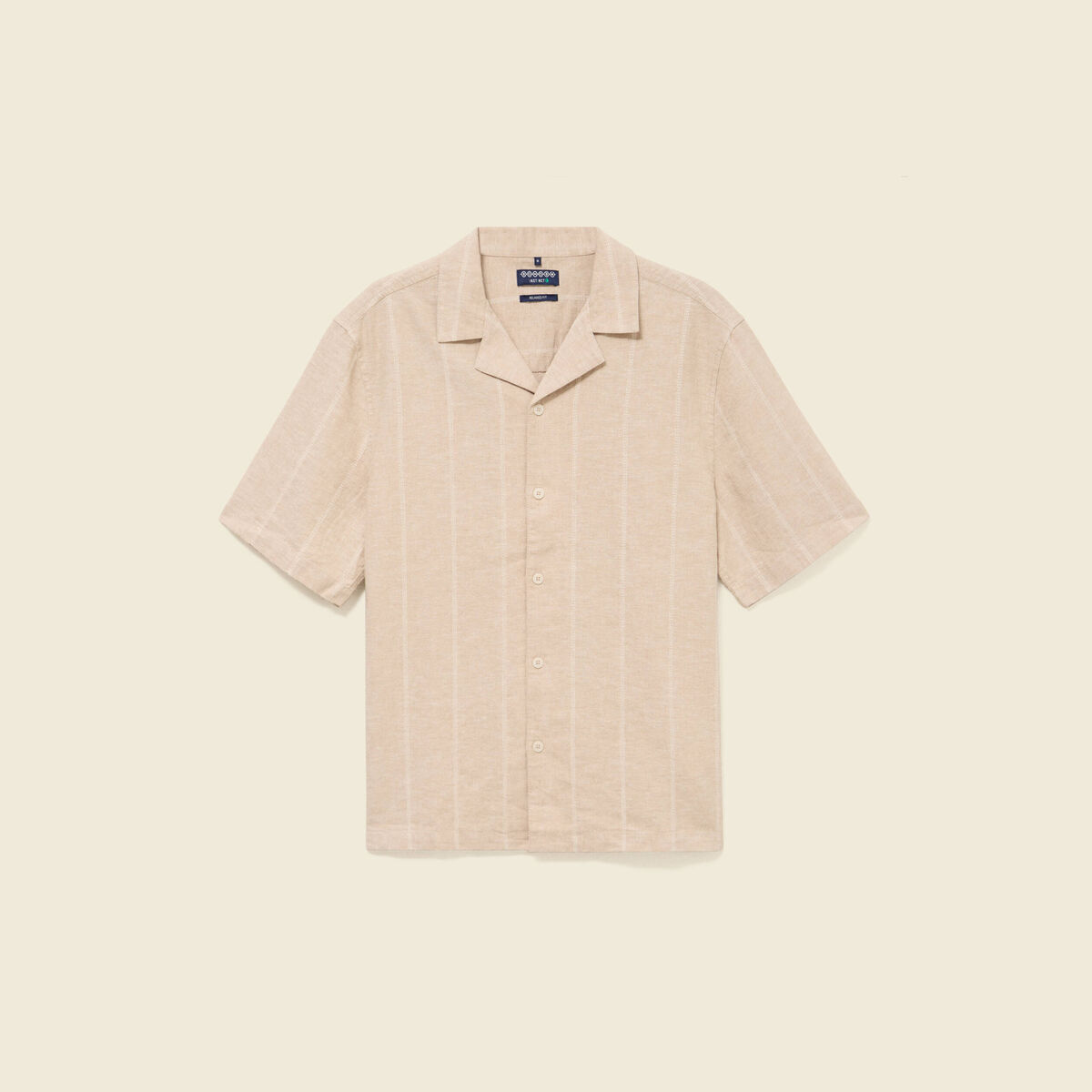 Chemise boyfriend manches courtes vert clair homme