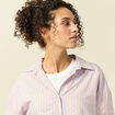 Chemise oversize en coton bleu ciel femme